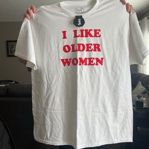 Men’s T-shirt I like older women size 2X new